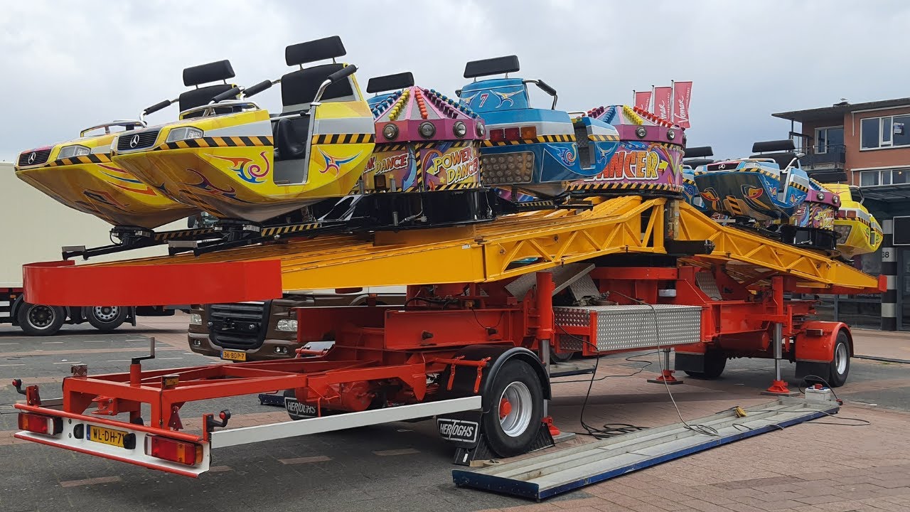 Transport en opbouw kermis Heerhugowaard 2024
