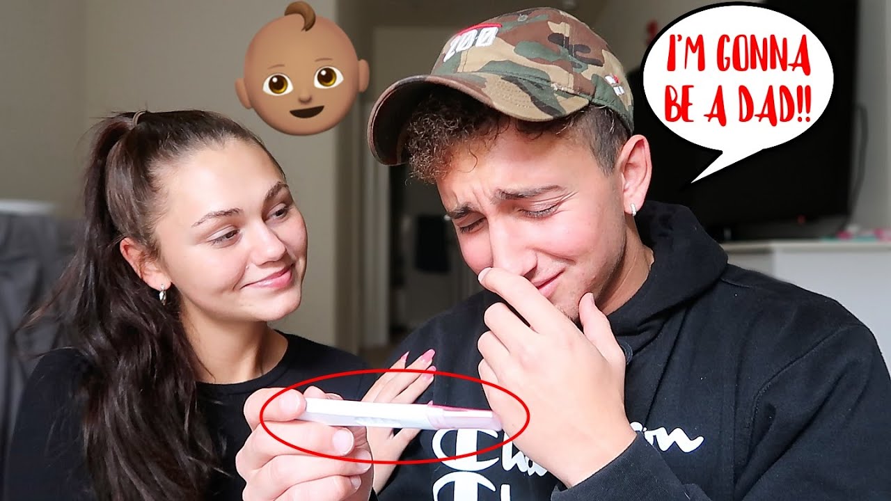 Leaving Out A POSITIVE PREGNANCY TEST *Cute Reaction* | Montana & Ryan