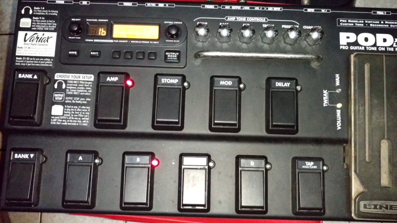 Pod XT LIVE com patches do Lincoln Brewster