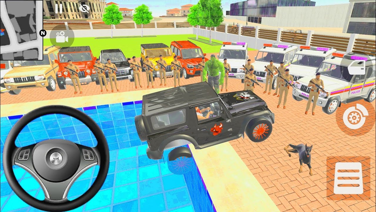 Franklin Modified Police Car 🚨 Gangster Life in Indian Streets | Open WorldGame game for android ❤️