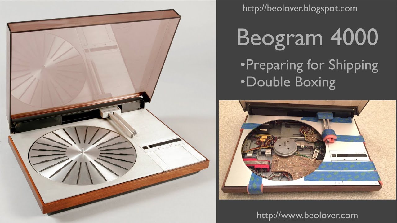 Beogram 4000: Preparing for Shipping and Double Boxing