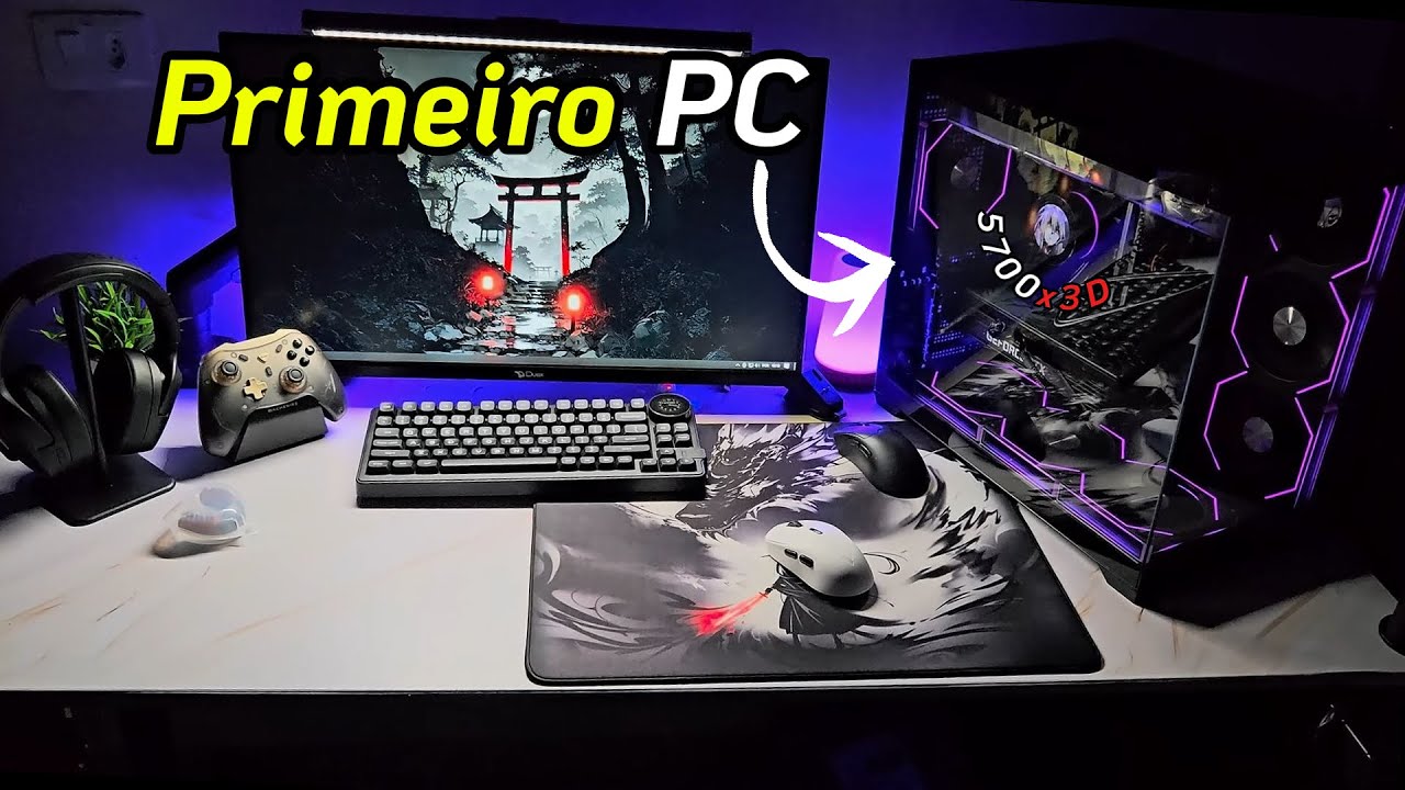 Montei meu Primeiro PC Gamer ALL BLACK!