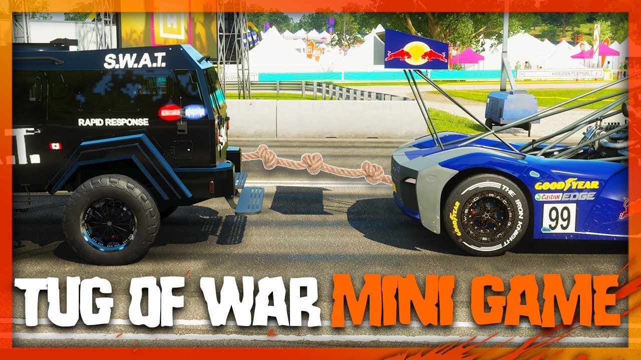 TUG OF WAR IN FORZA? (Forza Horizon 4 Funny Moments)