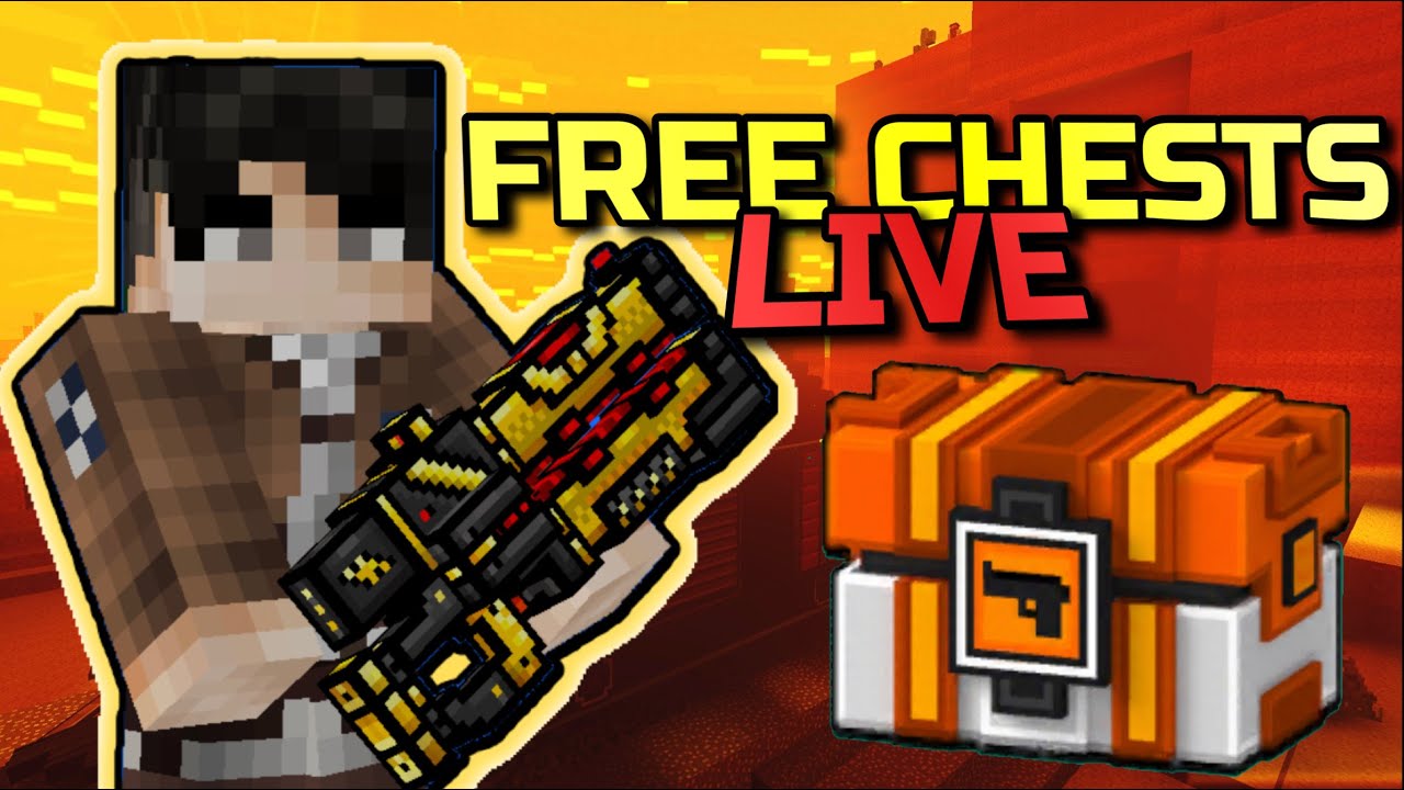 Pixel Gun 3D FREE Chest Giveaway! PT4! - clans stream? join rage rn (Sunday Giveaway Stream)