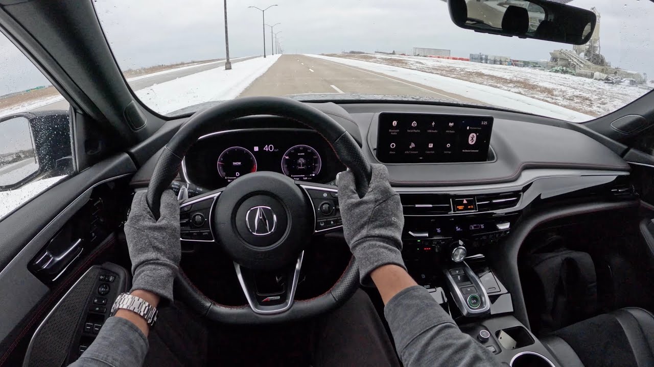2022 Acura MDX A-Spec SH-AWD - POV Snowy Drive