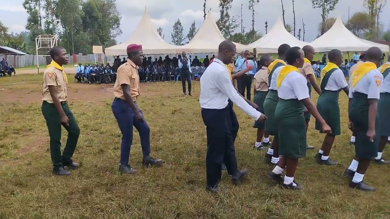 Mwongori Secondary Pathfinders Showcase thier parade