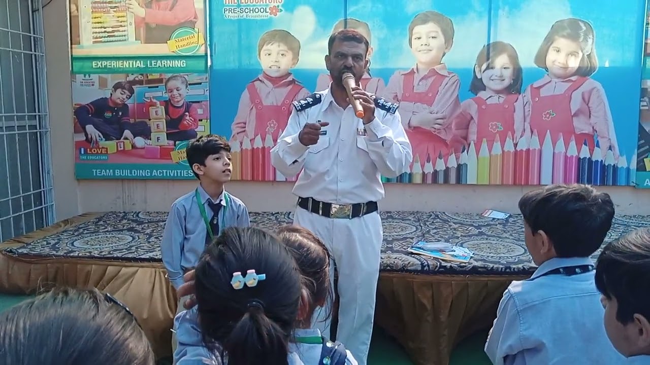 Traffic Rules Awareness Session at The Educators Gulshan Campus 3 | By SI Masood Ahmed