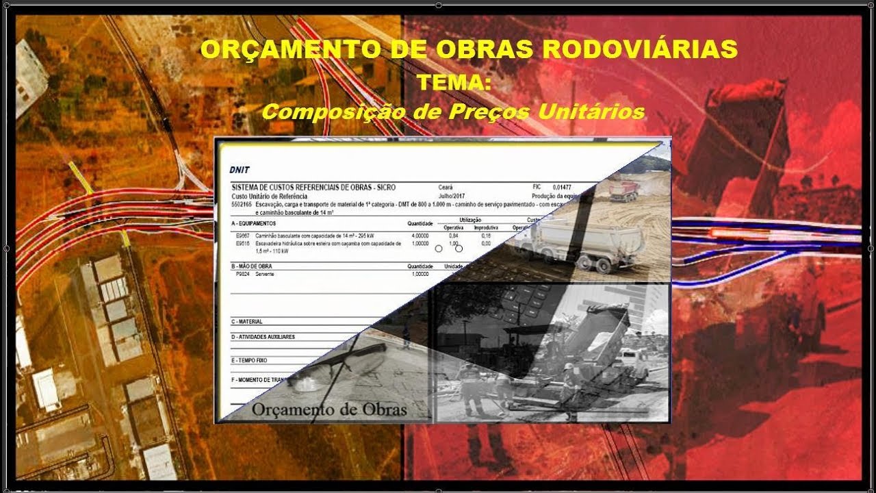 Orçamento de obras rodoviárias AULA 03