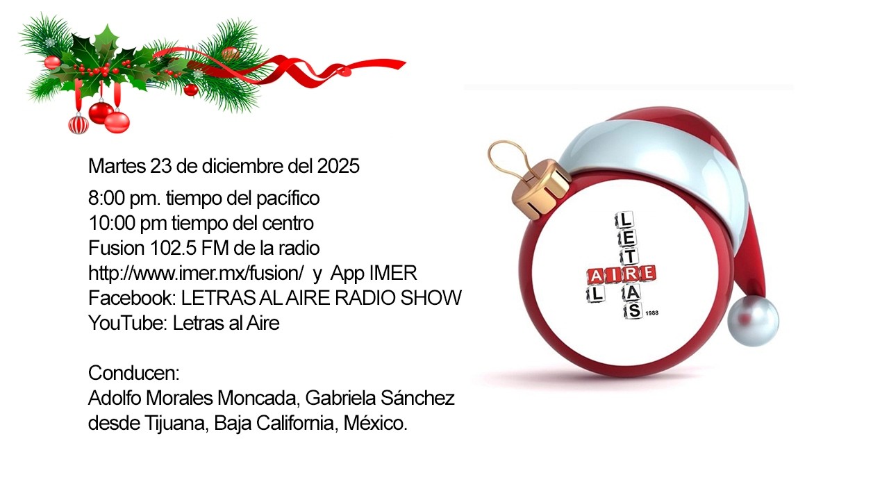 Letras al aire del martes 23 de diciembre del 2025