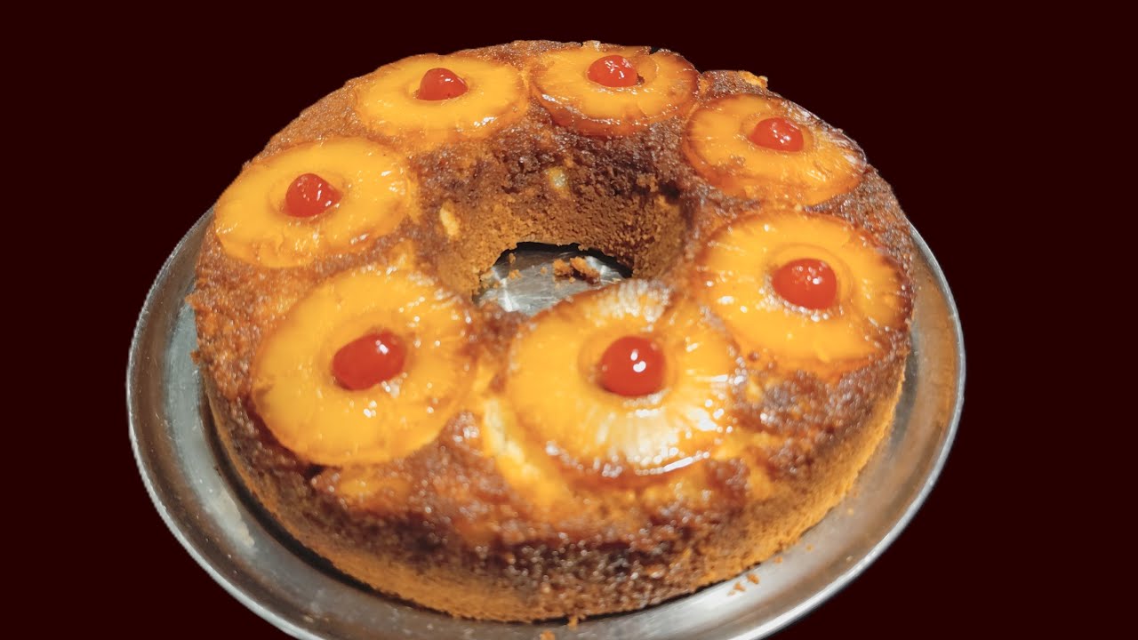 ✨Torta Navideña de Piña ¡Brillante, Caramelizada y Súper Festiva