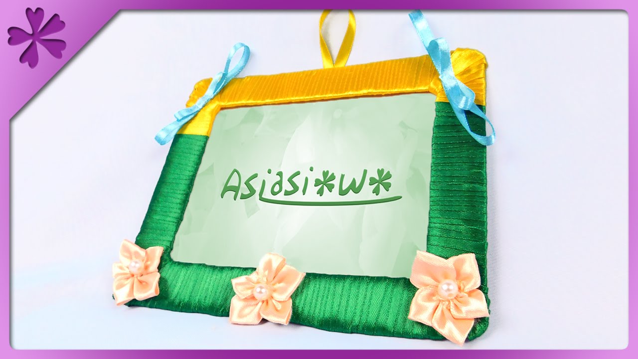 DIY Ribbon photo frame (ENG Subtitles) - Speed up #213