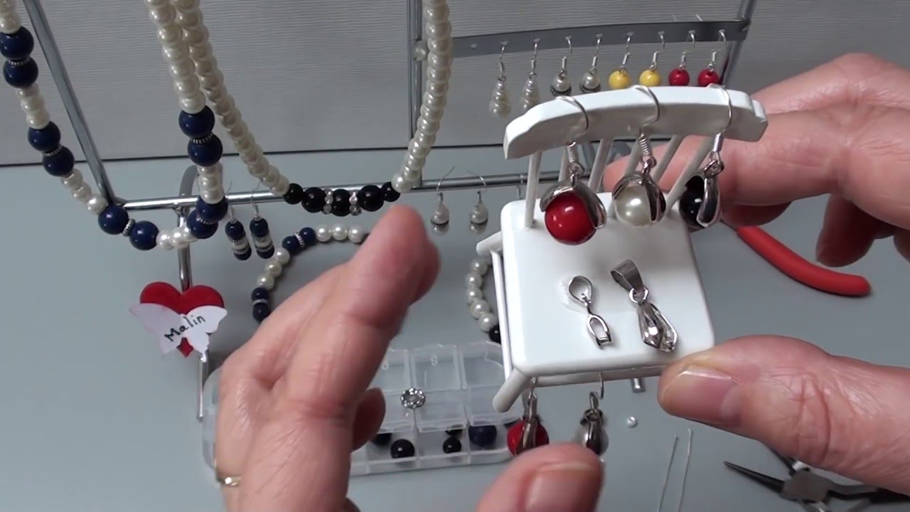 Anleitung Modeschmuck selber basteln , Ketten Armbänder  Ohrringe , Bastel Idee selber machen