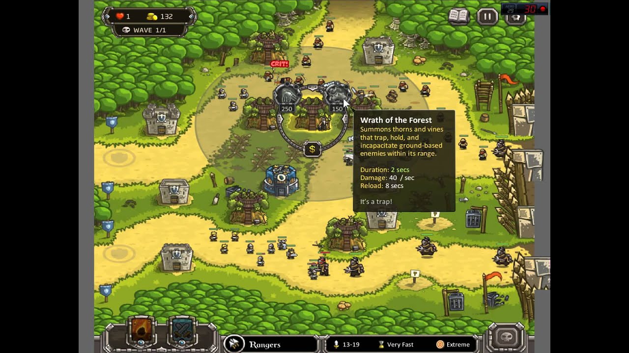 Kingdom Rush walkthrough part 51 (without Premium Content & Heroes) - Level 17's Iron challenge