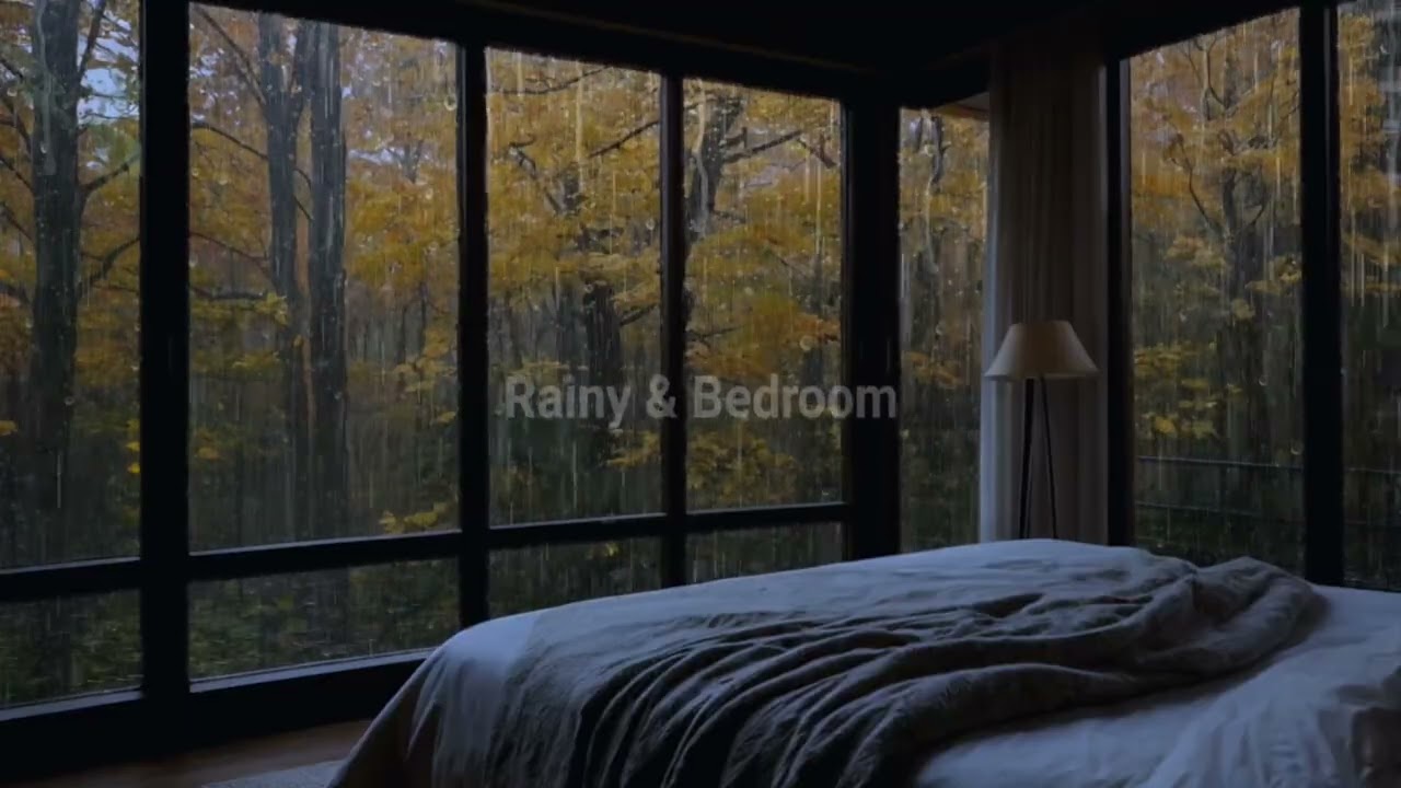 Нежный дождь ночью. 10 часов уютной спальни для сна.