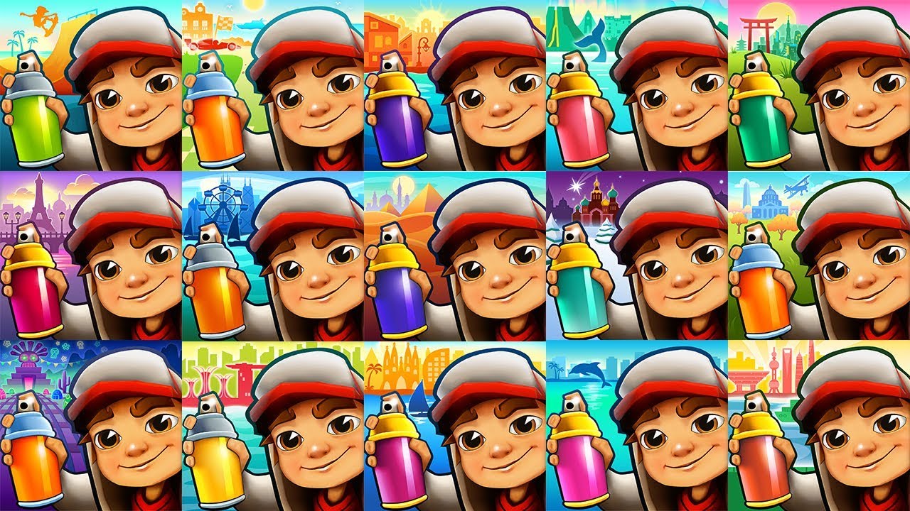 Subway Surfers 2018 Venice Beach VS Monaco Paris Tokyo Washington DC Miami Chicago Tokyo Shanghai
