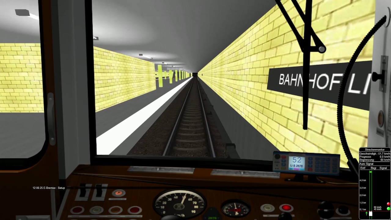 Open Rails - U-Bahn Berlin U5 Betriebsahrt F90 Alex - Friedrichsfelde MSTS