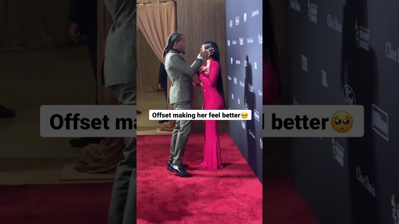 Cardi B saddest red carpet moment #cardib #offset #redcarpet #grammys #music #interview #wap