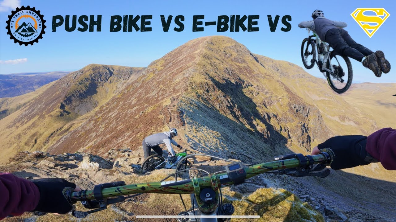 E-Bike vs Push Bike vs Superman | Wainwrights Sail and Crag Hill