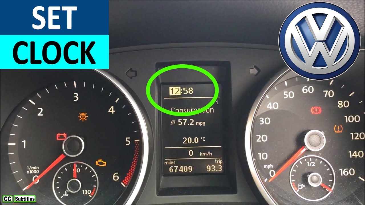 Как установить часы на VW Golf - Как установить время на VW Golf