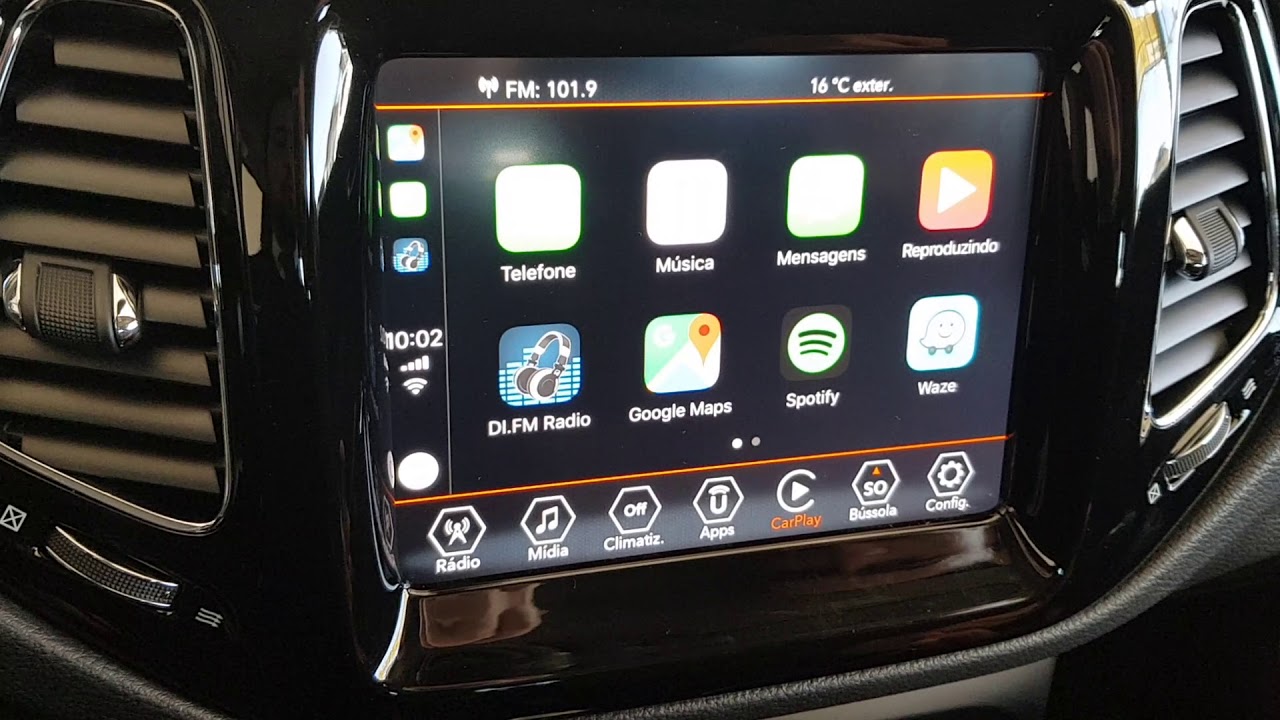 Funcionamento Básico do CarPlay / Jeep Compass / Central Multimídia