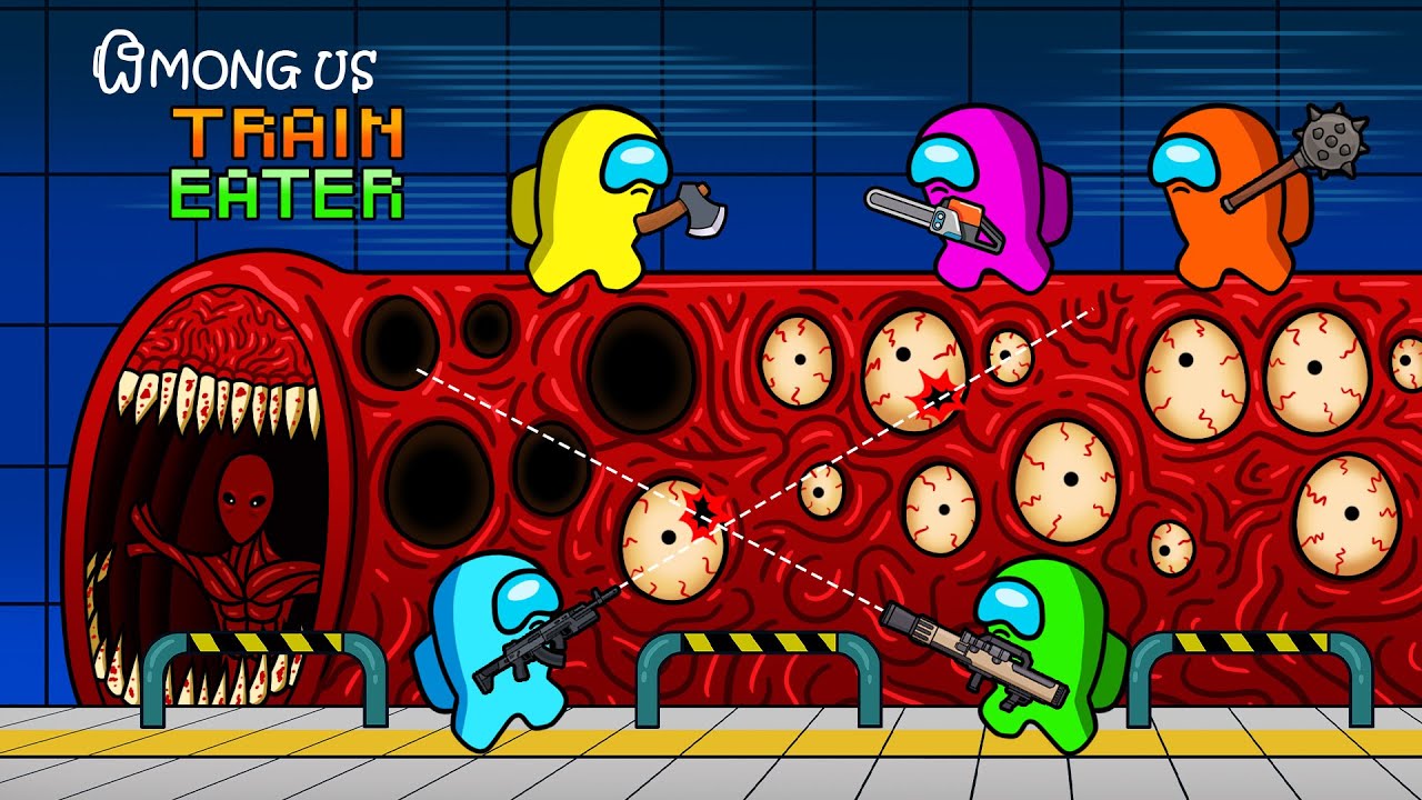 🔴[LIVE]🔴어몽어스 | Top AMONG US vs. TRAIN EATER in POPPY PLAYTIME CHAPTER 3 | Among Us Animation