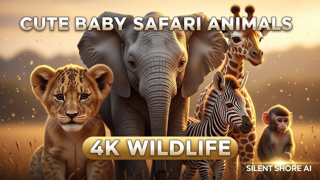 &ldquo;Adorable Baby Safari Animals &ndash; Safari Cutest Moments&rdquo; 😊 (4K)&rdquo;, 