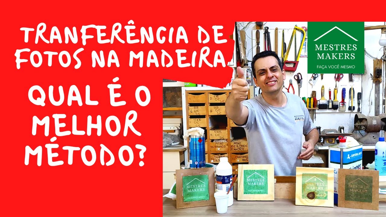 Transferência de FOTO PARA MADEIRA | COLA, THINNER, ACETONA, AGUARRÁS | Tutorial Definitivo