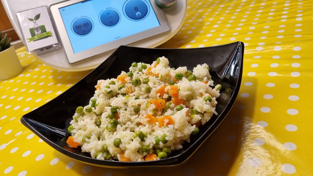 Riso basmati con piselli e carote per bimby TM6 TM5 TM31