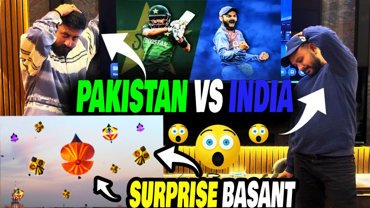 PAKISTAN 🇵🇰 VS INDIA 🇮🇳 Match 🥺 Surprise 🤩 Basant 🪁 Tench Bhatta Mein😱 1 Lac Rupay Har Gaye 😱