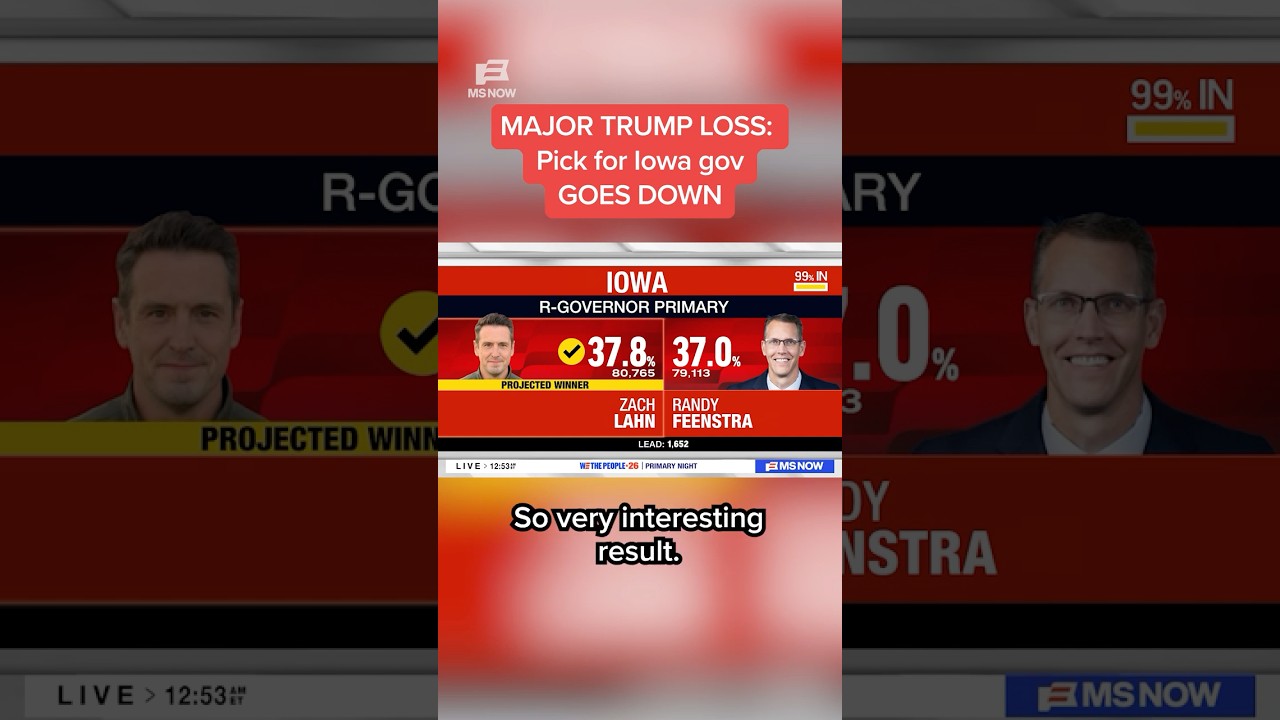 MAJOR TRUMP LOSS: Pick for Iowa gov GOES DOWN