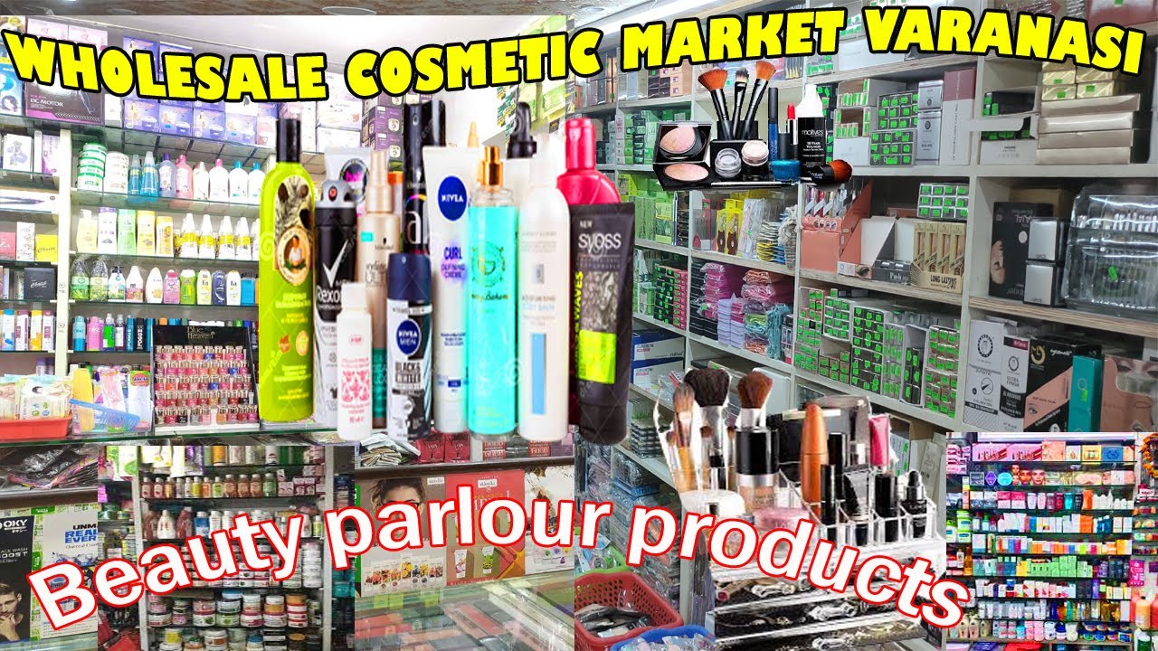 WHOLESALE COSMETIC MARKET VARANASI // HAIR ACCESSORIES AND BEAUTY PARLOR ITEMS WHOLESALE SHOP