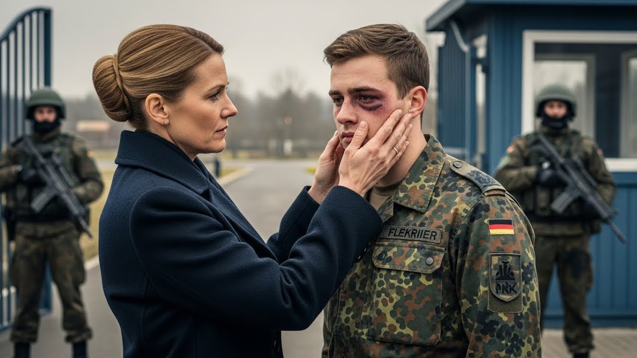 Ein Soldat kommt mit verprügeltem Gesicht aus dem Urlaub. Seine Mutter, eine Drei-Sterne-Generalin,