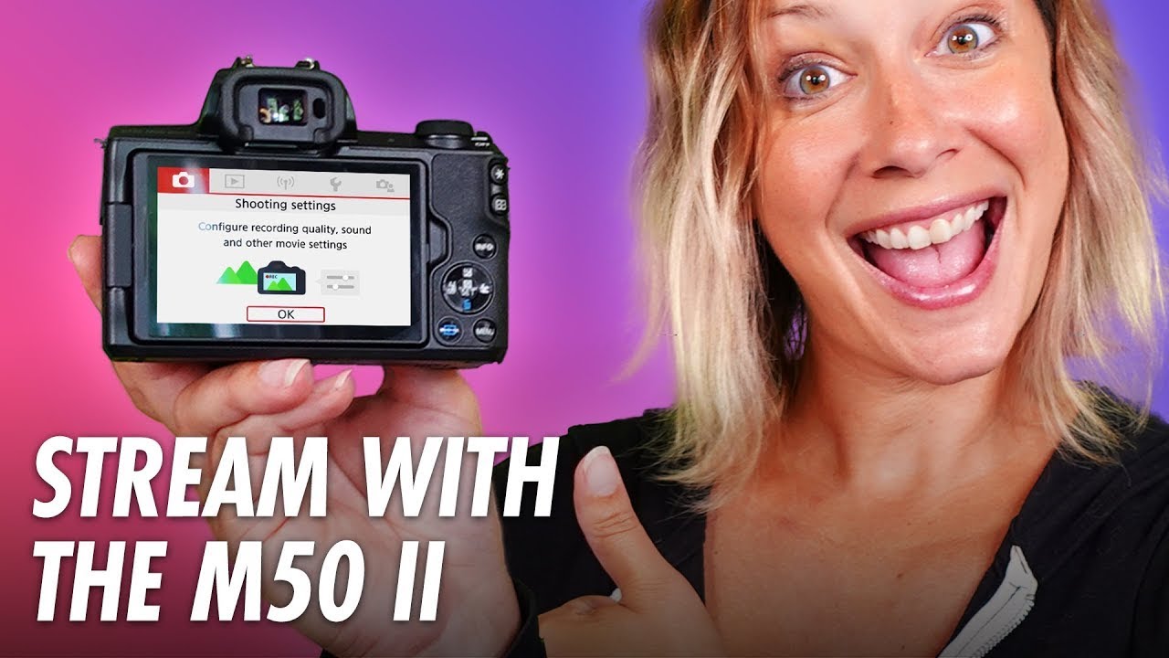 Настройки потоковой передачи Canon M50 Mark II: ЧИСТЫЙ ВЫХОД HDMI