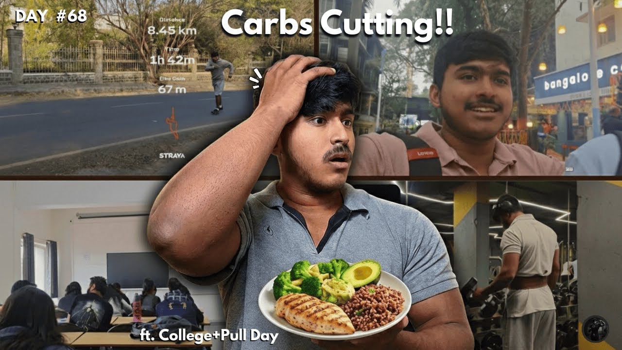 Day 68 | Cutting Carbs but Not the Masti 😤🍚❌ | College + Fitness Vlog