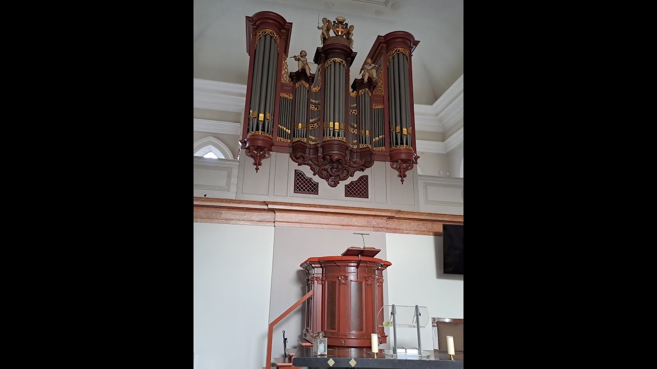 Kroon Hem met gouden kroon...samenzang -Jack Blok orgel Grote Kerk Velp