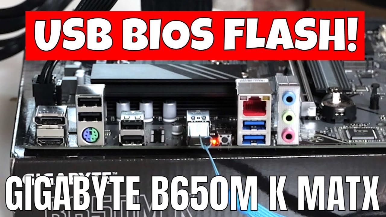 How To Use USB BIOS Flash Gigabyte B650M K UD Qflash