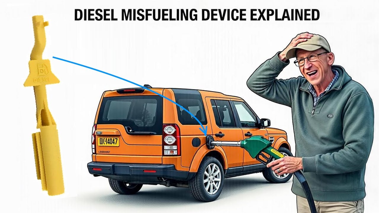 Land Rover Discovery 3/4 misfueling device - Restricted Fuel Filler Neck Reset Tool Demo LR014047