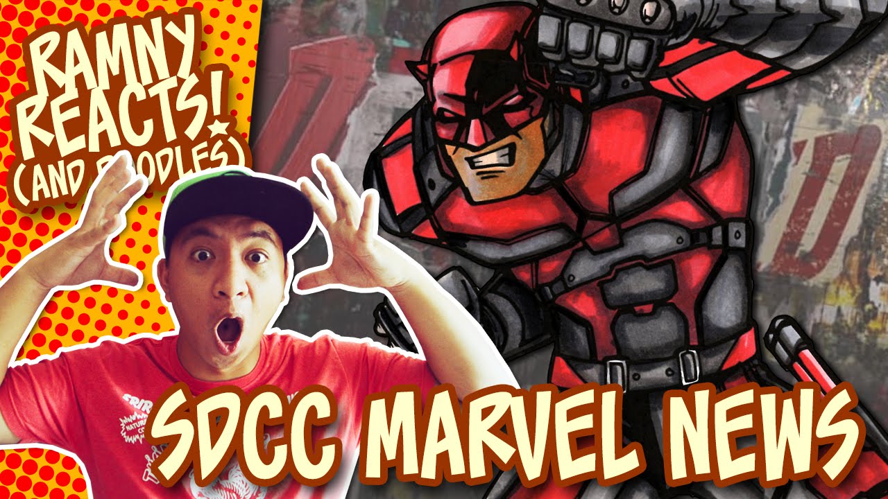 Marvel News from SAN DIEGO COMIC CON 2016! | Coloring Netflix DAREDEVIL! | Ramny Reacts and Doodles