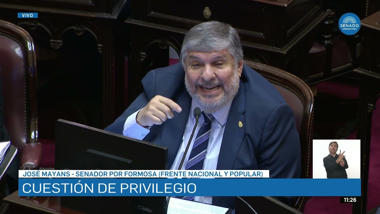 SENADOR JOSÉ MAYANS - SESIÓN 02-10-25