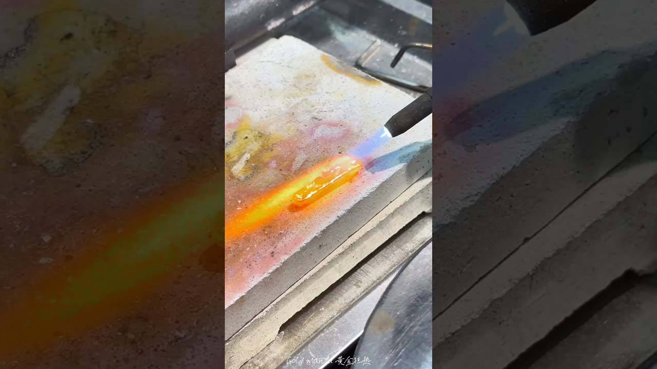 Wow that's a Pure 24k Gold Bangle Making #shortvideo #trending #viral #video #ytshorts #shorts #diy