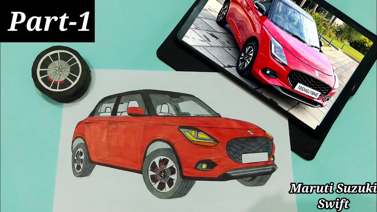 Fear No More: Drawing the Maruti Suzuki Swift 2025 Made Easy