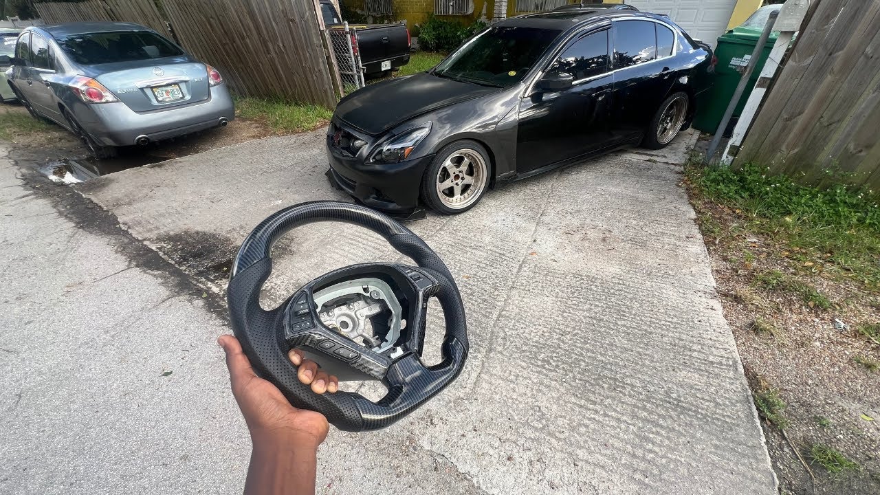 My Clapped Out Infiniti G37 gets a Carbon Fiber Steering Wheel for only $190?
