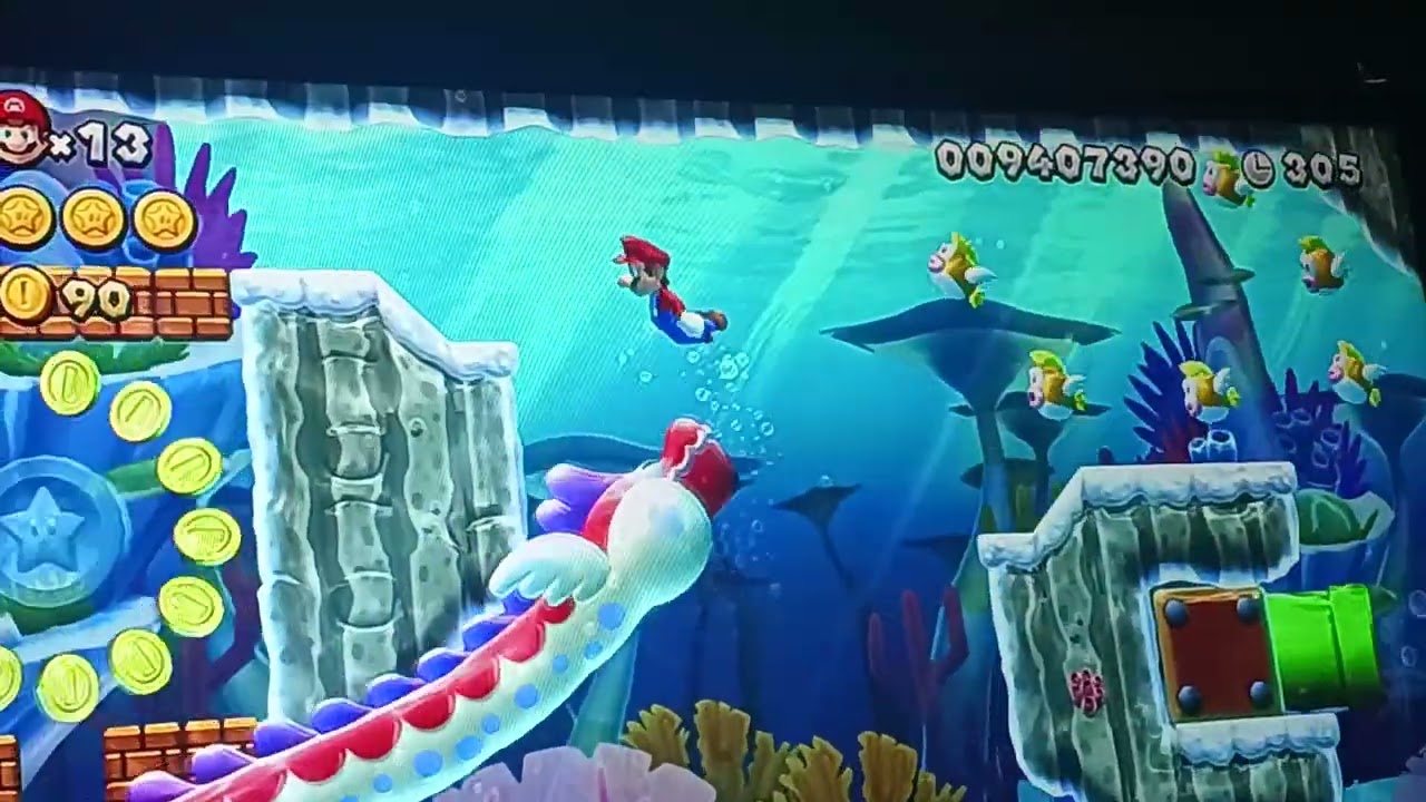 Super Mario Sparkling Waters 5. Dragoneel's Undersea Grotto