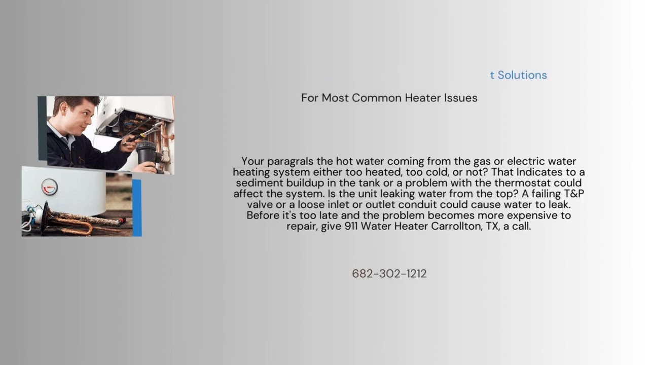 911 Water Heater Carrollton TX