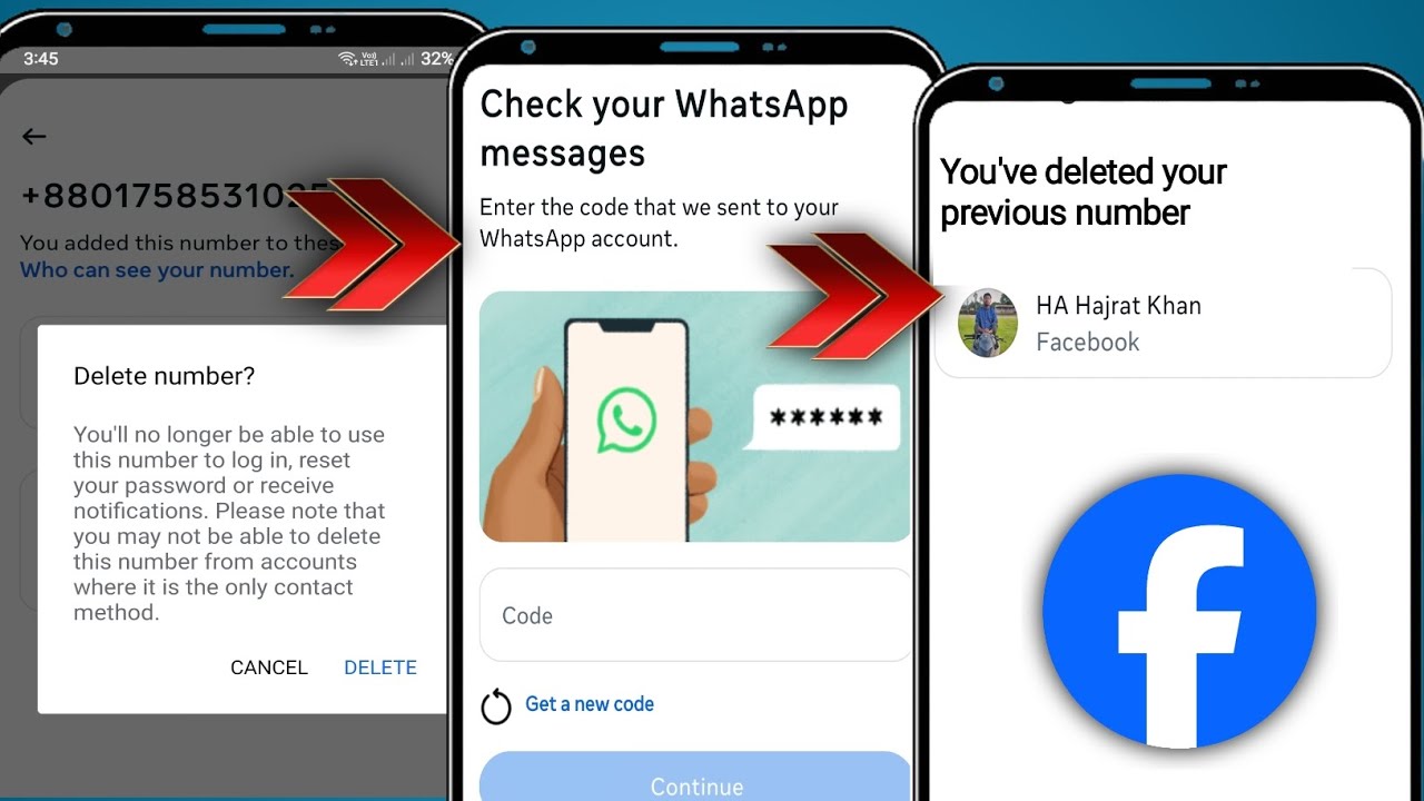 Como remover um n&uacute;mero do Facebook sem o c&oacute;digo do WhatsApp - 2025