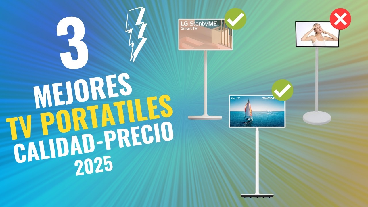 🚨 &iexcl;NO COMPRES una Televisi&oacute;n Port&aacute;til sin ver ESTO! 🔥 Las 3 MEJORES de 2025 Calidad-Precio en Amazon
