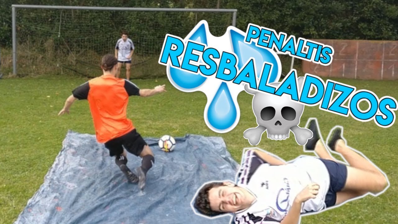 PENALTIS RESBALADIZOS CHALLENGE ⚽🤕💧 RETOS F&Uacute;TBOL | Living4Football