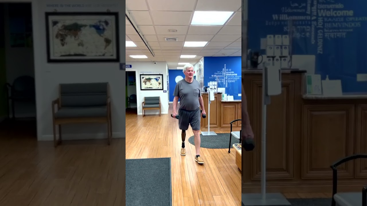 Learning how to use a PROSTHETIC leg as a NEW AMPUTEE