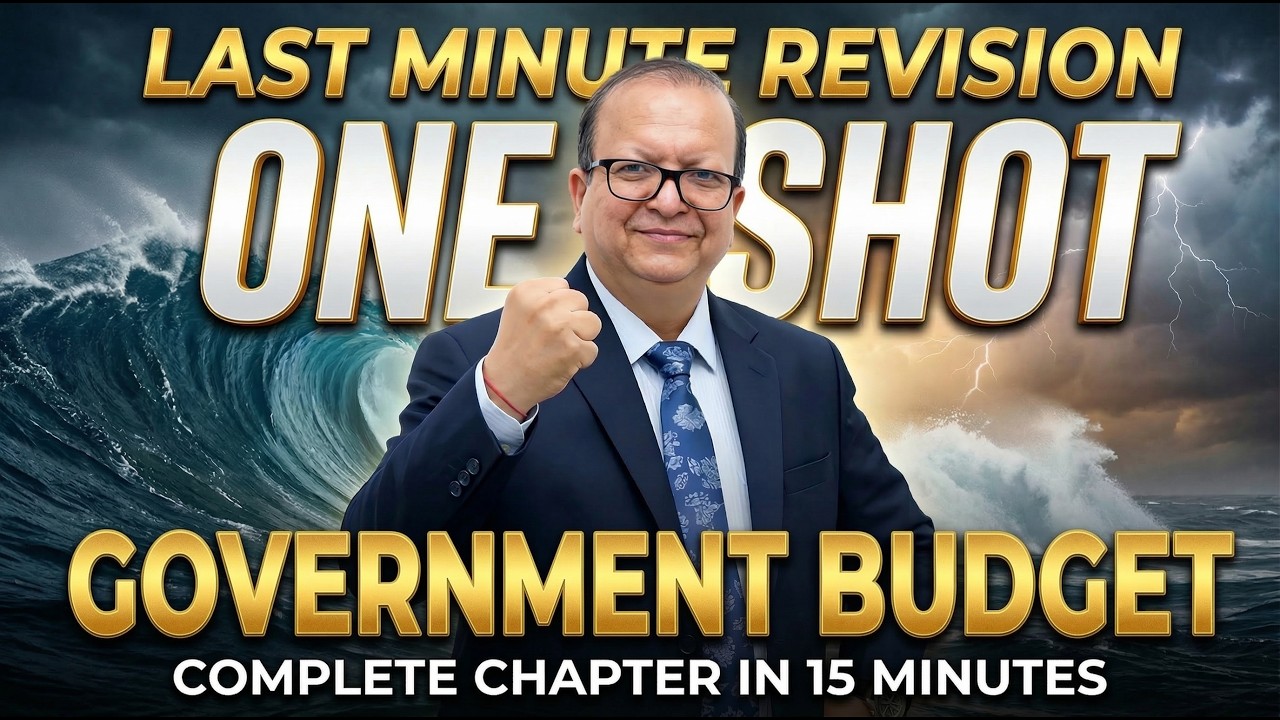 Government Budget - Full Chapter in 15  Mins I  Class 12 I Economics I  Most Important Questions