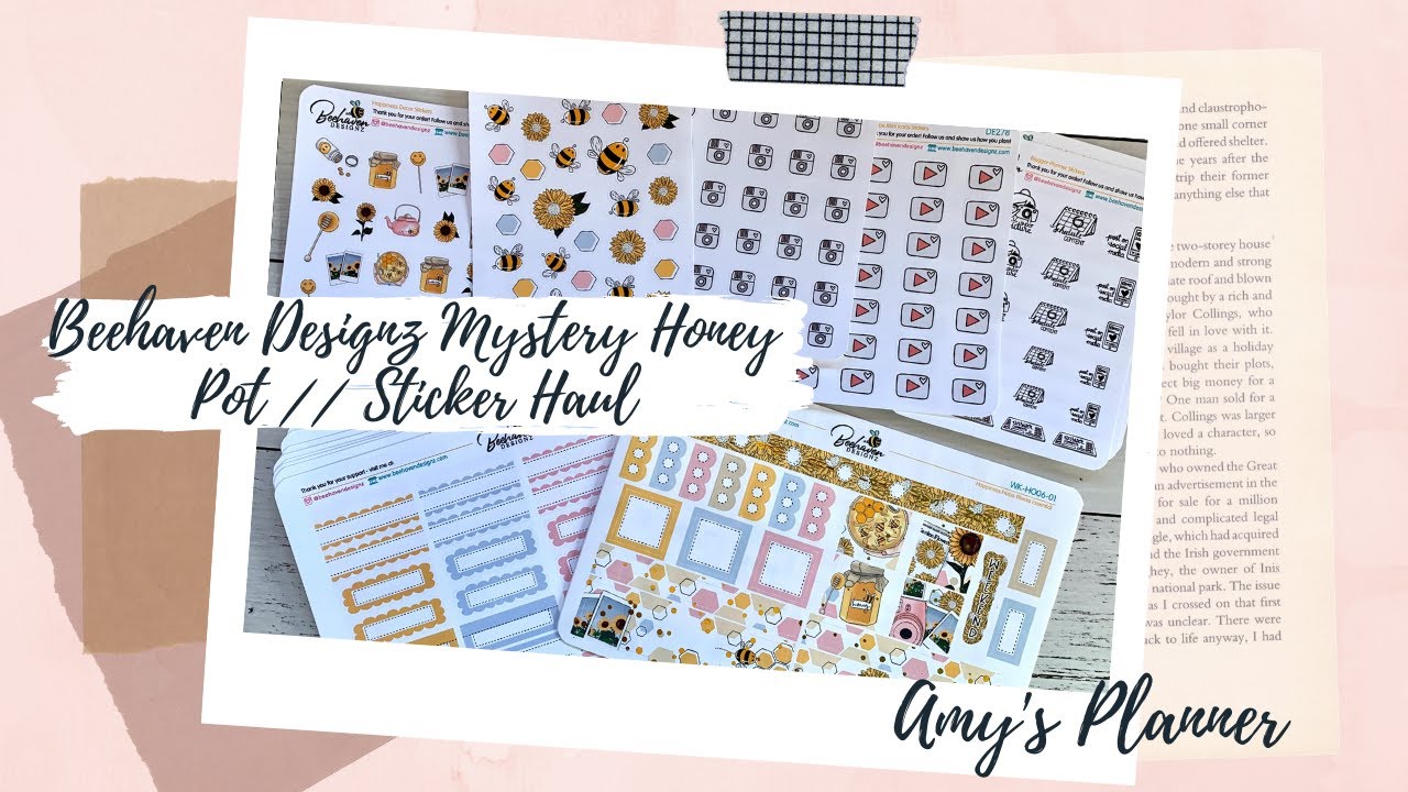 Beehaven Designz Mystery Honey Pot - Happiness // Sticker Haul